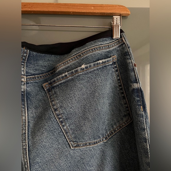 Old Navy Maternity Full Panel OG Loose Side Split Jeans in sz 12S - Picture 4 of 5